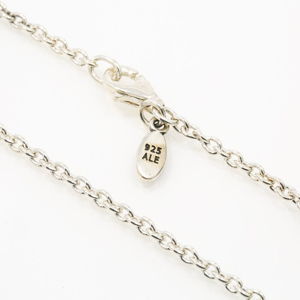 Pandora Sterling Silver 925 Anchor Chain Necklace Chain 2mm 26" - Picture 3 of 3